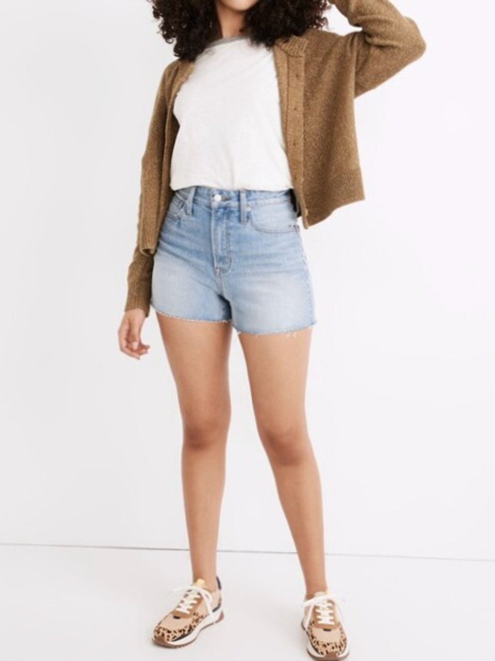 NWT Madewell The Curvy Perfect Vintage Jean Short In Baylis Wash, Size 30